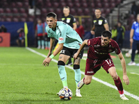 CFR Cluj plays against UTA Arad in the Romanian Superliga at Dr. Constantin Radulescu Stadium in Cluj-Napoca, Romania, on September 28, 2024...