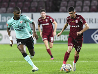 CFR Cluj plays against UTA Arad in the Romanian Superliga at Dr. Constantin Radulescu Stadium in Cluj-Napoca, Romania, on September 28, 2024...