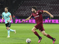 CFR Cluj plays against UTA Arad in the Romanian Superliga at Dr. Constantin Radulescu Stadium in Cluj-Napoca, Romania, on September 28, 2024...