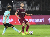 CFR Cluj plays against UTA Arad in the Romanian Superliga at Dr. Constantin Radulescu Stadium in Cluj-Napoca, Romania, on September 28, 2024...