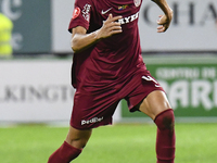 CFR Cluj plays against UTA Arad in the Romanian Superliga at Dr. Constantin Radulescu Stadium in Cluj-Napoca, Romania, on September 28, 2024...