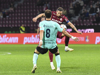 CFR Cluj plays against UTA Arad in the Romanian Superliga at Dr. Constantin Radulescu Stadium in Cluj-Napoca, Romania, on September 28, 2024...