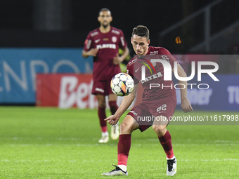 CFR Cluj plays against UTA Arad in the Romanian Superliga at Dr. Constantin Radulescu Stadium in Cluj-Napoca, Romania, on September 28, 2024...