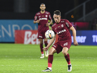 CFR Cluj plays against UTA Arad in the Romanian Superliga at Dr. Constantin Radulescu Stadium in Cluj-Napoca, Romania, on September 28, 2024...