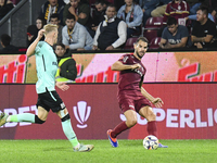 CFR Cluj plays against UTA Arad in the Romanian Superliga at Dr. Constantin Radulescu Stadium in Cluj-Napoca, Romania, on September 28, 2024...