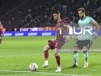 CFR Cluj plays against UTA Arad in the Romanian Superliga at Dr. Constantin Radulescu Stadium in Cluj-Napoca, Romania, on September 28, 2024...