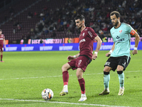 CFR Cluj plays against UTA Arad in the Romanian Superliga at Dr. Constantin Radulescu Stadium in Cluj-Napoca, Romania, on September 28, 2024...