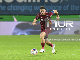 CFR Cluj plays against UTA Arad in the Romanian Superliga at Dr. Constantin Radulescu Stadium in Cluj-Napoca, Romania, on September 28, 2024...