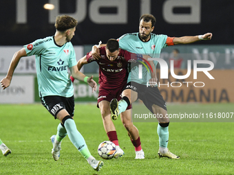 CFR Cluj plays against UTA Arad in the Romanian Superliga at Dr. Constantin Radulescu Stadium in Cluj-Napoca, Romania, on September 28, 2024...