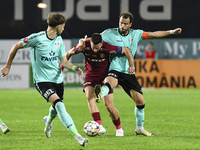 CFR Cluj plays against UTA Arad in the Romanian Superliga at Dr. Constantin Radulescu Stadium in Cluj-Napoca, Romania, on September 28, 2024...