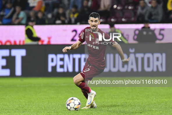 CFR Cluj plays against UTA Arad in the Romanian Superliga at Dr. Constantin Radulescu Stadium in Cluj-Napoca, Romania, on September 28, 2024...