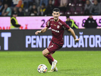 CFR Cluj plays against UTA Arad in the Romanian Superliga at Dr. Constantin Radulescu Stadium in Cluj-Napoca, Romania, on September 28, 2024...