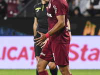 CFR Cluj plays against UTA Arad in the Romanian Superliga at Dr. Constantin Radulescu Stadium in Cluj-Napoca, Romania, on September 28, 2024...