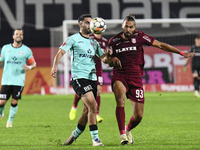 CFR Cluj plays against UTA Arad in the Romanian Superliga at Dr. Constantin Radulescu Stadium in Cluj-Napoca, Romania, on September 28, 2024...