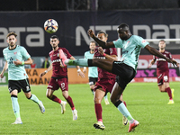 CFR Cluj plays against UTA Arad in the Romanian Superliga at Dr. Constantin Radulescu Stadium in Cluj-Napoca, Romania, on September 28, 2024...