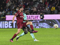 CFR Cluj plays against UTA Arad in the Romanian Superliga at Dr. Constantin Radulescu Stadium in Cluj-Napoca, Romania, on September 28, 2024...