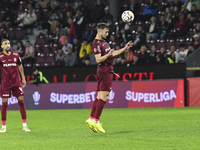 CFR Cluj plays against UTA Arad in the Romanian Superliga at Dr. Constantin Radulescu Stadium in Cluj-Napoca, Romania, on September 28, 2024...