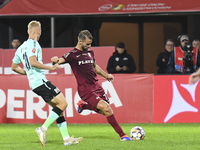 CFR Cluj plays against UTA Arad in the Romanian Superliga at Dr. Constantin Radulescu Stadium in Cluj-Napoca, Romania, on September 28, 2024...