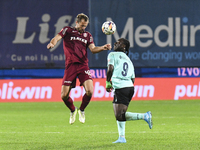 CFR Cluj plays against UTA Arad in the Romanian Superliga at Dr. Constantin Radulescu Stadium in Cluj-Napoca, Romania, on September 28, 2024...