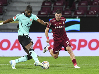 CFR Cluj plays against UTA Arad in the Romanian Superliga at Dr. Constantin Radulescu Stadium in Cluj-Napoca, Romania, on September 28, 2024...