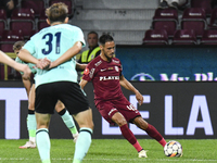 CFR Cluj plays against UTA Arad in the Romanian Superliga at Dr. Constantin Radulescu Stadium in Cluj-Napoca, Romania, on September 28, 2024...