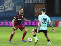 CFR Cluj plays against UTA Arad in the Romanian Superliga at Dr. Constantin Radulescu Stadium in Cluj-Napoca, Romania, on September 28, 2024...