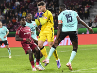 CFR Cluj plays against UTA Arad in the Romanian Superliga at Dr. Constantin Radulescu Stadium in Cluj-Napoca, Romania, on September 28, 2024...