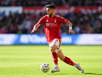 Alex Moreno of Nottingham Forest during the Premier League match between Nottingham Forest and Fulham at the City Ground in Nottingham, Engl...