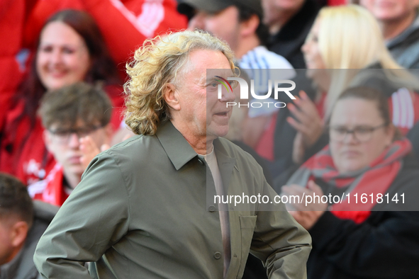 Former Red, Tony Woodcock, during the Premier League match between Nottingham Forest and Fulham at the City Ground in Nottingham, England, o...