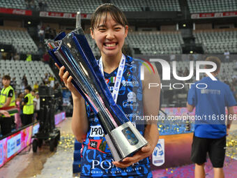 Nanami Seki of Prosecco Doc Imoco Conegliano during the Supercoppa Fineco Lega Volley Femminile between Prosecco Doc Imoco Conegliano and Ve...