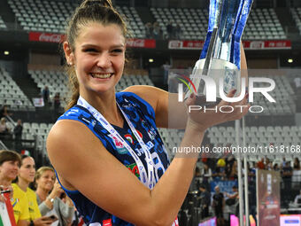 Cristina Chirichella of Prosecco Doc Imoco Conegliano during the Supercoppa Fineco Lega Volley Femminile between Prosecco Doc Imoco Coneglia...