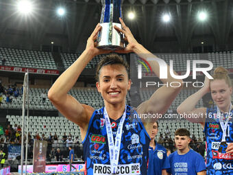 Gabriela Braga Guimaraes of Prosecco Doc Imoco Conegliano during the Supercoppa Fineco Lega Volley Femminile between Prosecco Doc Imoco Cone...