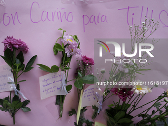 Feminist women carry out an intervention in Mexico City, Mexico, on September 28, 2024, where dozens of women march from the Glorieta de las...