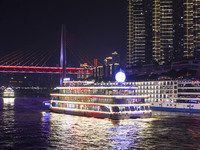 Tourists take a cruise to travel in Chongqing, China, on September 28, 2024. (