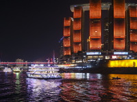 Tourists take a cruise to travel in Chongqing, China, on September 28, 2024. (