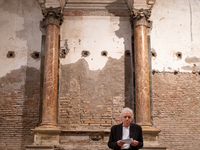 Director Abel Ferrara attends the ''Divine Echoes'' poems reading at Sant' Andrea De Scaphis in Rome, Italy, on September 28, 2024. (