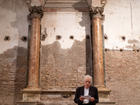 Director Abel Ferrara attends the ''Divine Echoes'' poems reading at Sant' Andrea De Scaphis in Rome, Italy, on September 28, 2024. (