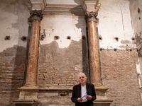 Director Abel Ferrara attends the ''Divine Echoes'' poems reading at Sant' Andrea De Scaphis in Rome, Italy, on September 28, 2024. (