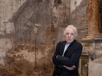 Director Abel Ferrara attends the ''Divine Echoes'' poems reading at Sant' Andrea De Scaphis in Rome, Italy, on September 28, 2024. (