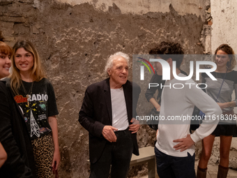 Director Abel Ferrara attends the ''Divine Echoes'' poems reading at Sant' Andrea De Scaphis in Rome, Italy, on September 28, 2024. (