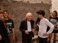 Director Abel Ferrara attends the ''Divine Echoes'' poems reading at Sant' Andrea De Scaphis in Rome, Italy, on September 28, 2024. (