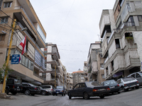 View of a busy street in Beirut, Lebanon, on January 2010. (