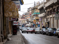 View of a busy street in Beirut, Lebanon, on January 2010. (