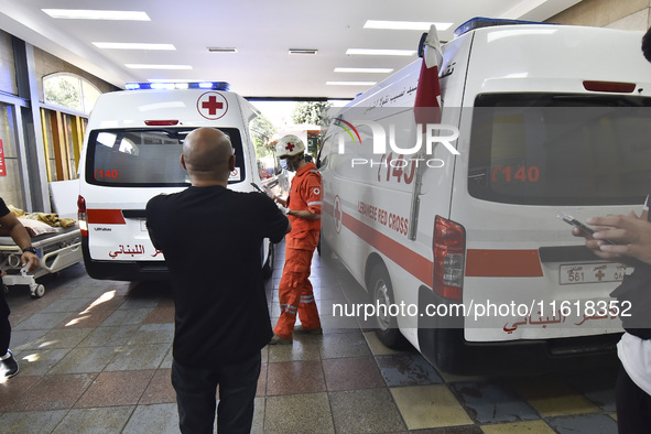 The Lebanese Ministry of Health asks hospitals in the southern suburbs of Beirut to evacuate patients to receive those wounded in the Israel...