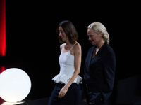 The film The Last Show Girl with its director Gia Coppola and actress Pamela Anderson receives the special jury prize during the 72nd editio...