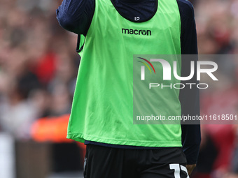 Tatsuki Seko of Stoke City warms up during the Sky Bet Championship match between Middlesbrough and Stoke City at the Riverside Stadium in M...