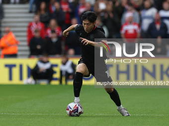 Bae Jun-Ho of Stoke City is in action during the Sky Bet Championship match between Middlesbrough and Stoke City at the Riverside Stadium in...