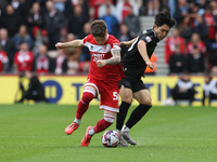 Bae Jun-Ho of Stoke City is in action against Middlesbrough's Ben Doak during the Sky Bet Championship match between Middlesbrough and Stoke...