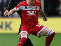 Bae Jun-Ho of Stoke City is in action against Middlesbrough's Ben Doak during the Sky Bet Championship match between Middlesbrough and Stoke...