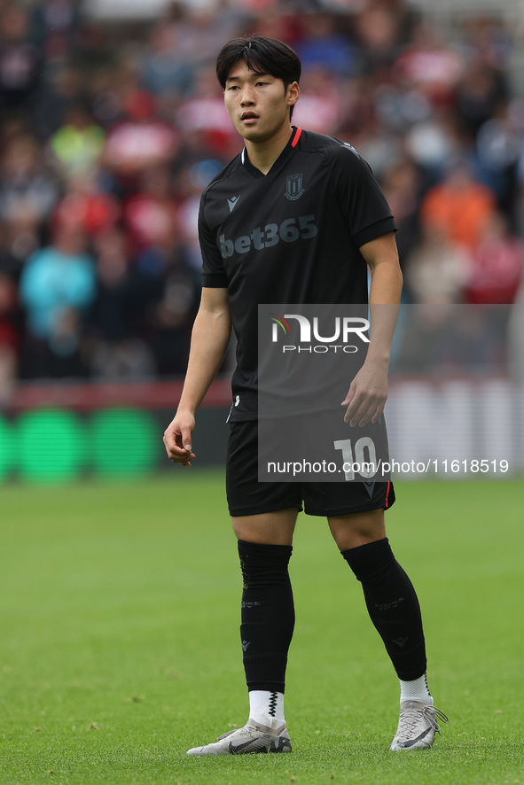 Stoke City's Bae Jun-Ho during the Sky Bet Championship match between Middlesbrough and Stoke City at the Riverside Stadium in Middlesbrough...